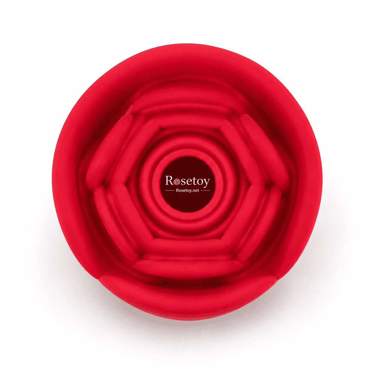 Top view of the rose-shaped opening