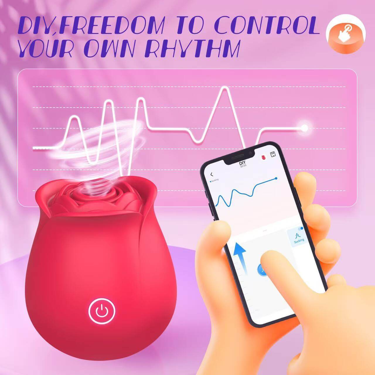 Roselle Sync App-Controlled Rose Toy — product image 59