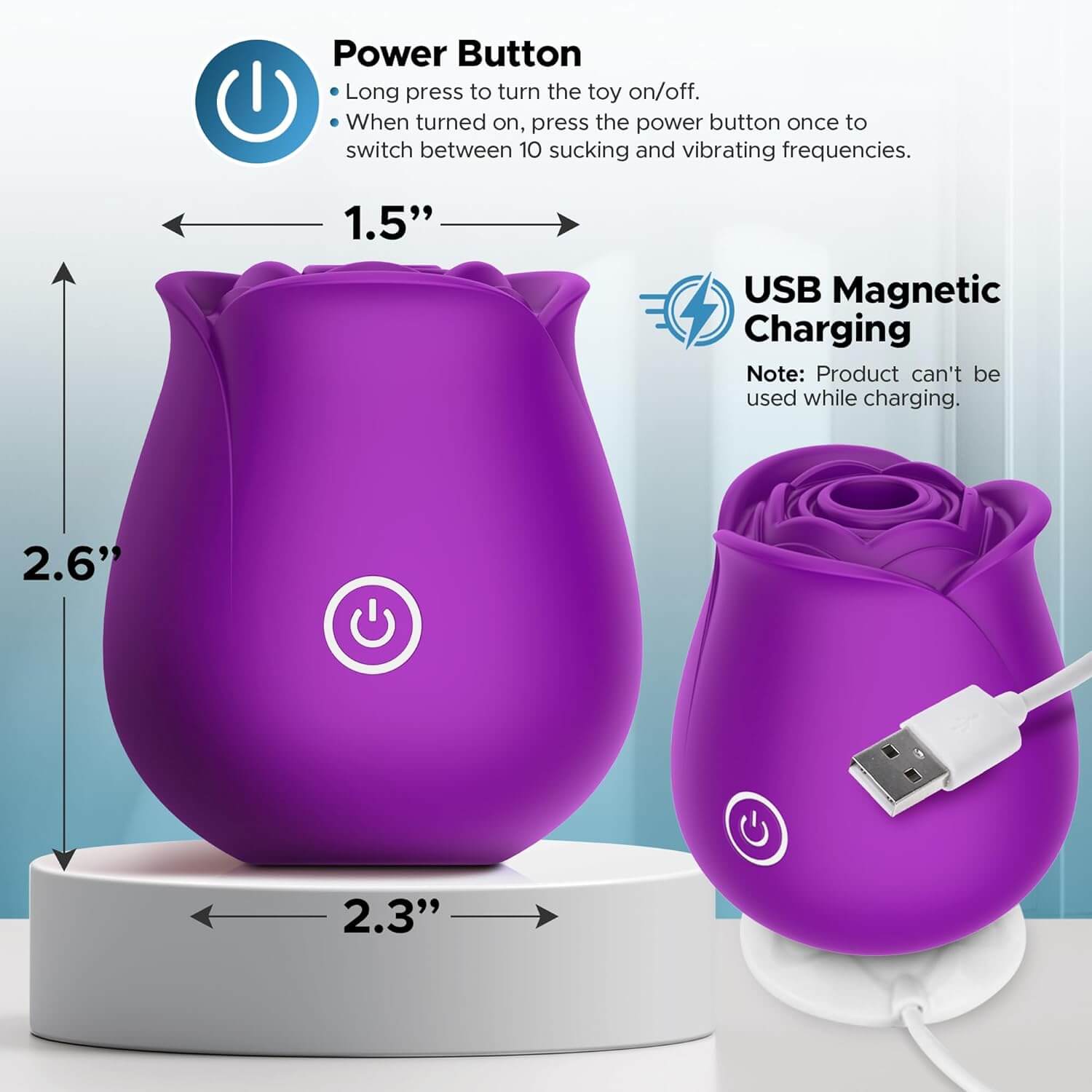 Roselle Sync App-Controlled Rose Toy — product image 50