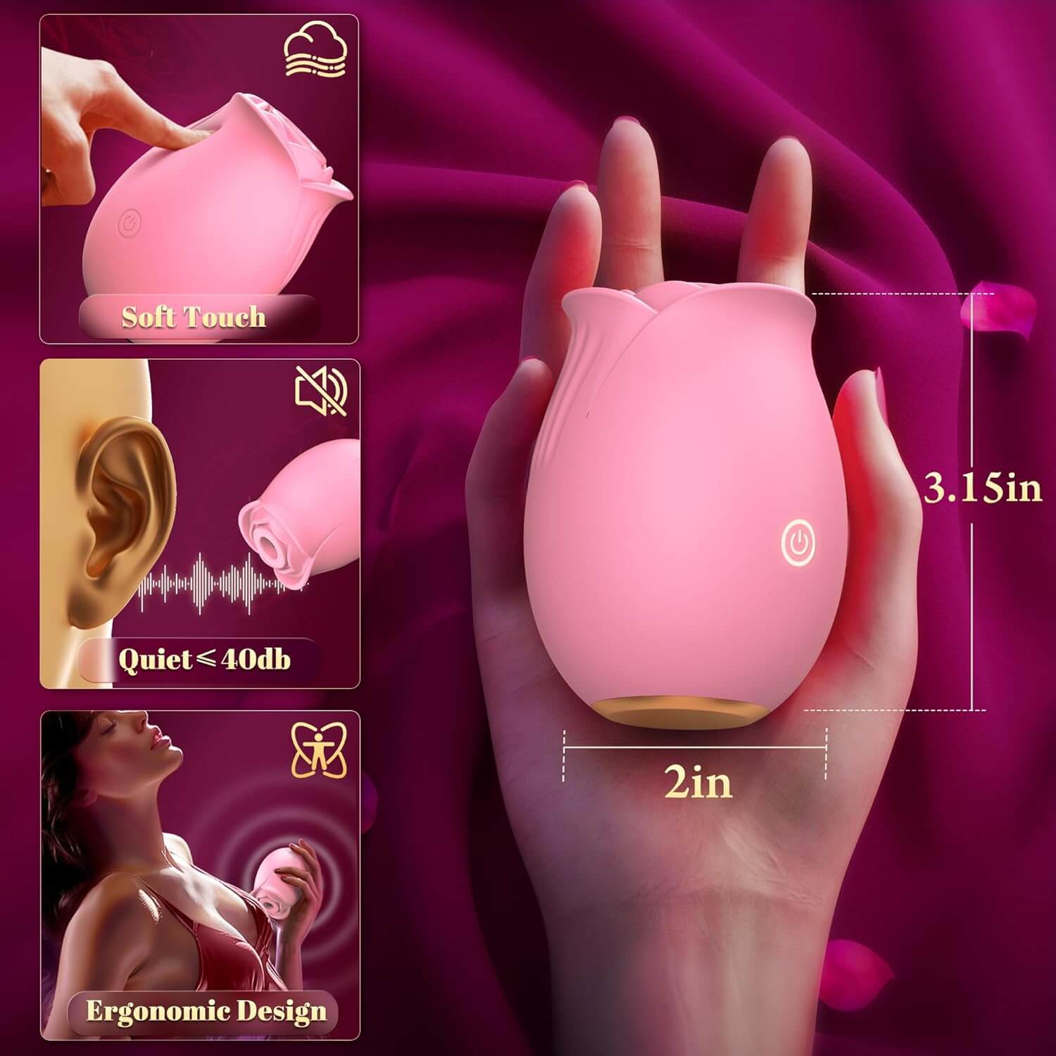 Roselle Sync App-Controlled Rose Toy — product image 6
