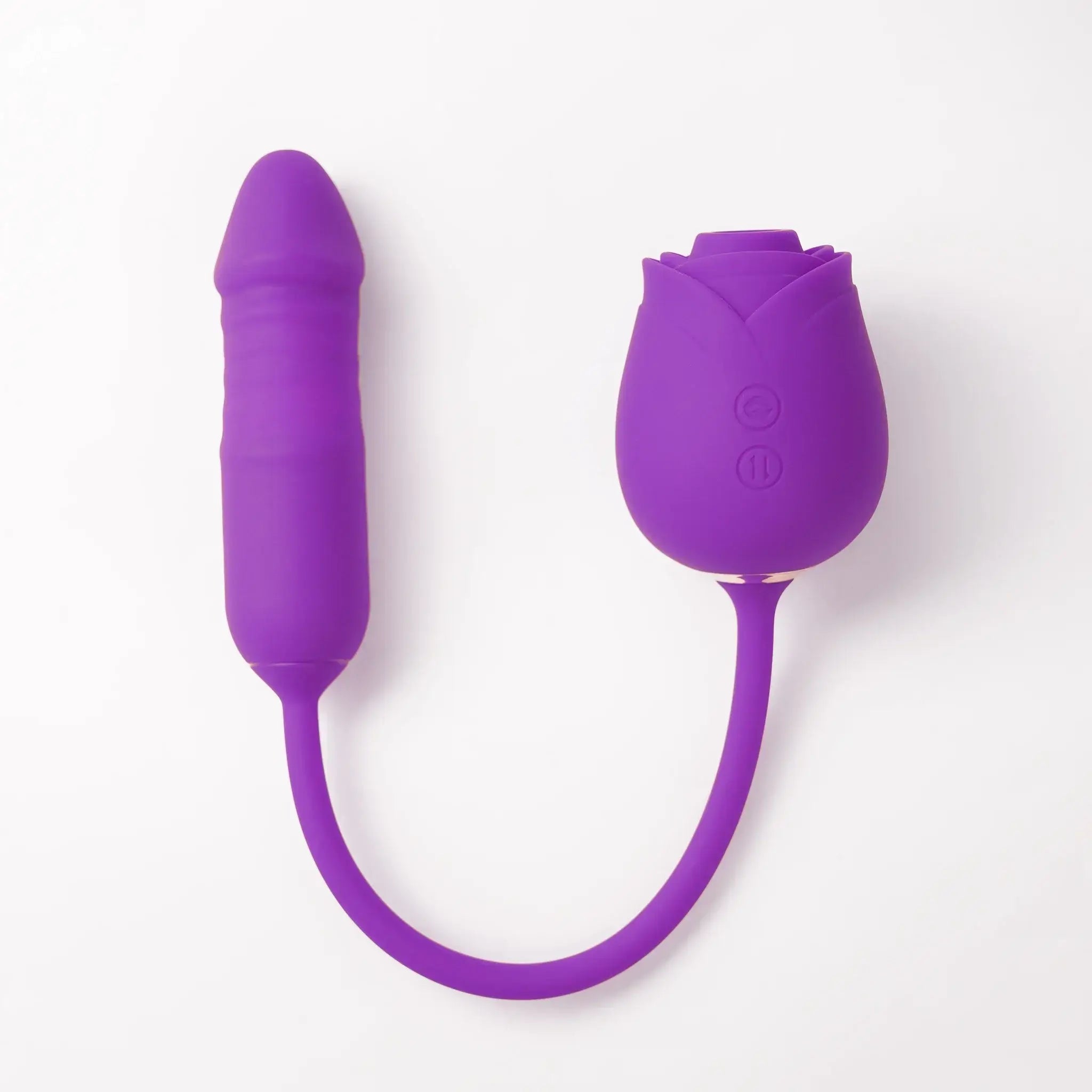 Waterproof purple Rosemary rose clit suction vibrator