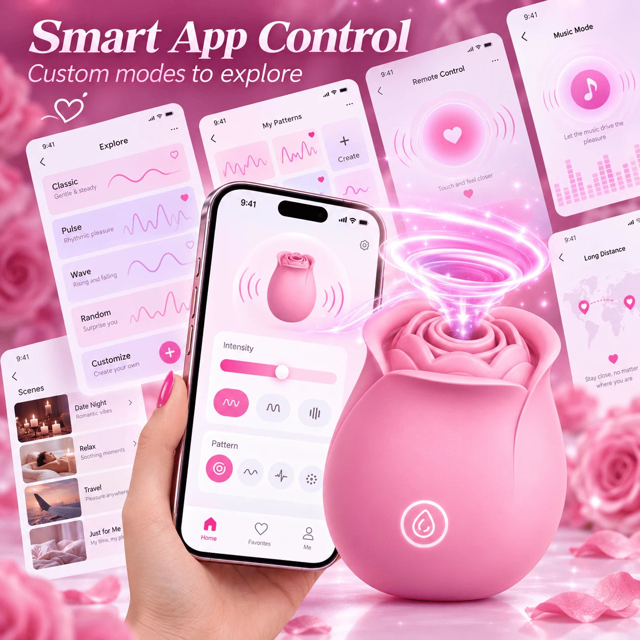 Roselle Sync App-Controlled Rose Toy — product image 4