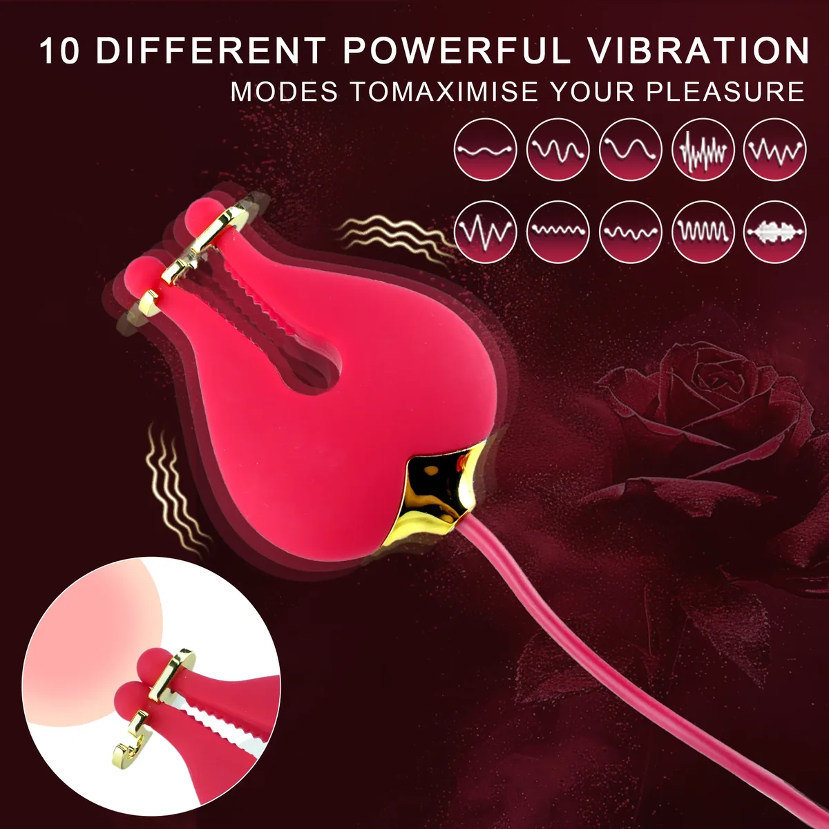 Roselle Adorn Rose Strap and Clamp Set — clamp and setting diagram