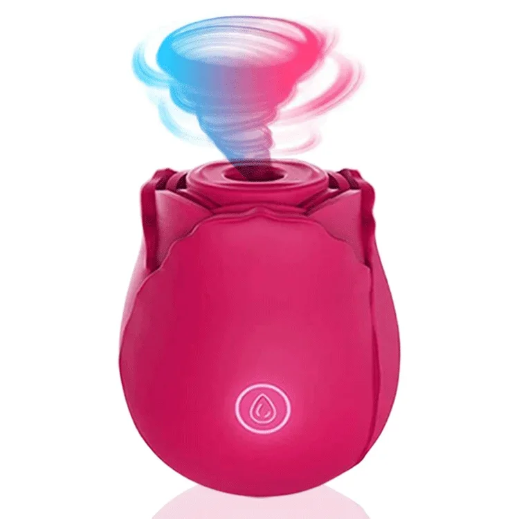 Roselle Bloom Rose Suction Toy — red rose suction toy front render