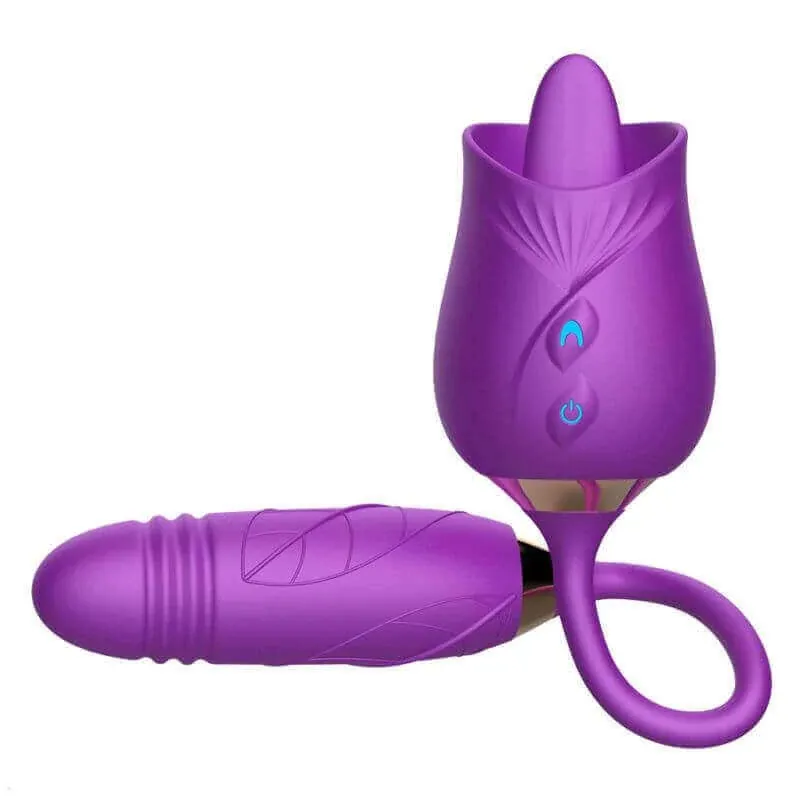 Roselle Cadence rose toy — rose-shaped device with connected secondary contact