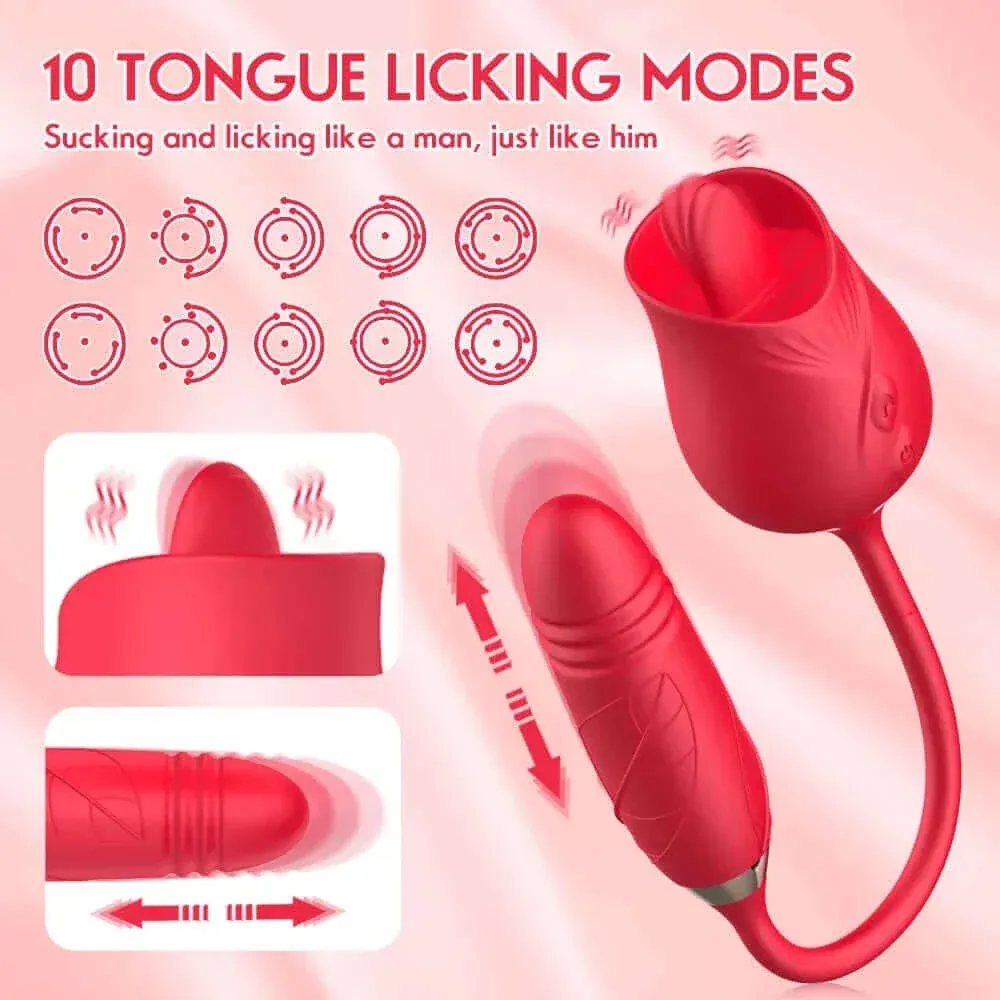 Roselle Cadence rose toy — rose-shaped device with connected secondary contact