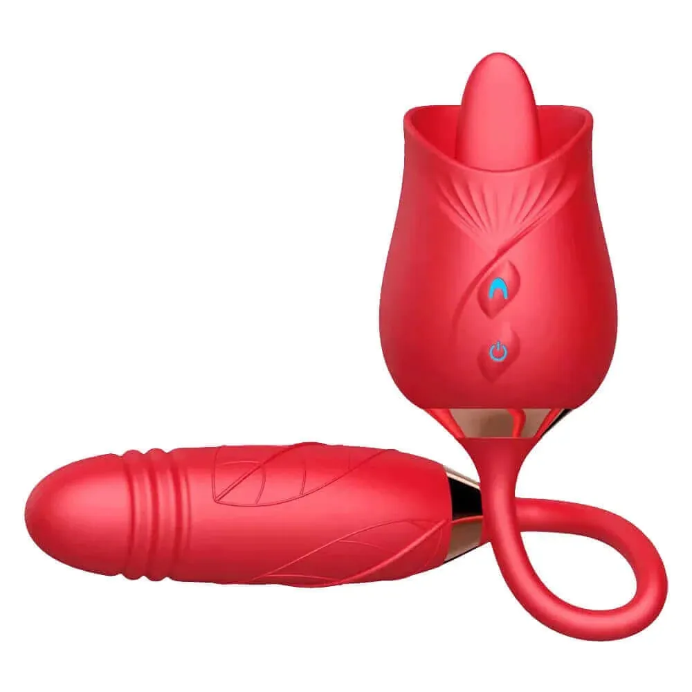 Roselle Cadence rose toy — rose-shaped device with connected secondary contact