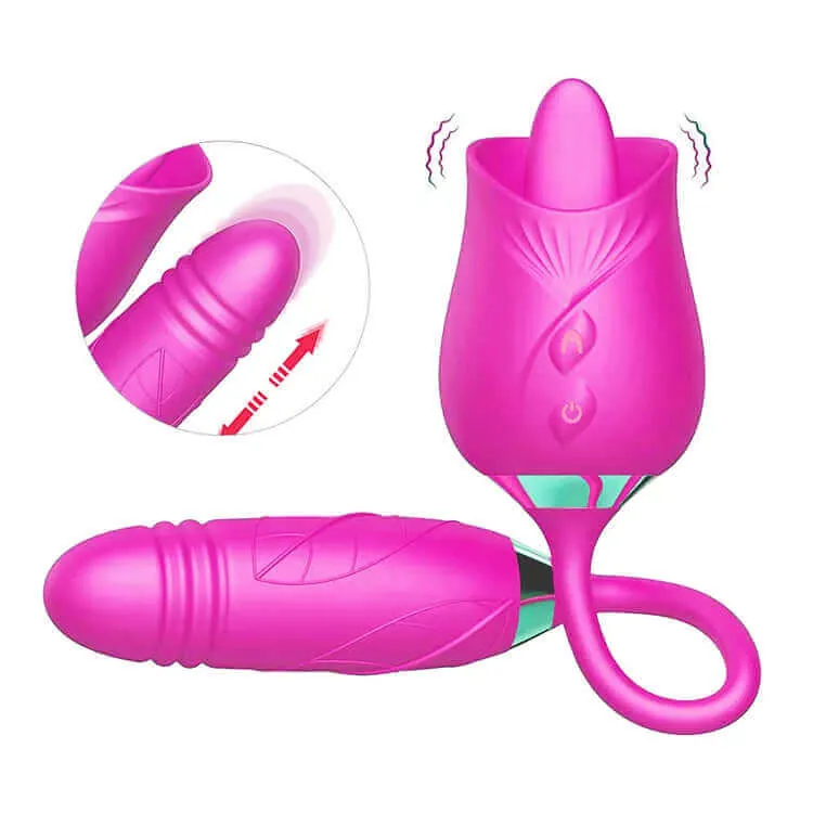 Roselle Cadence rose toy — rose-shaped device with connected secondary contact