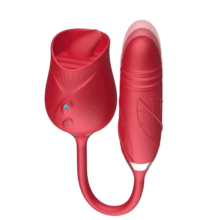 Roselle Cadence rose toy — rose-shaped device with connected secondary contact
