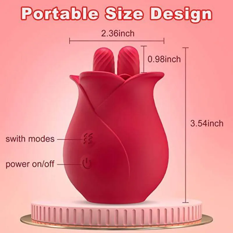 Roselle Clover rose toy — full product view showing its shape and controls