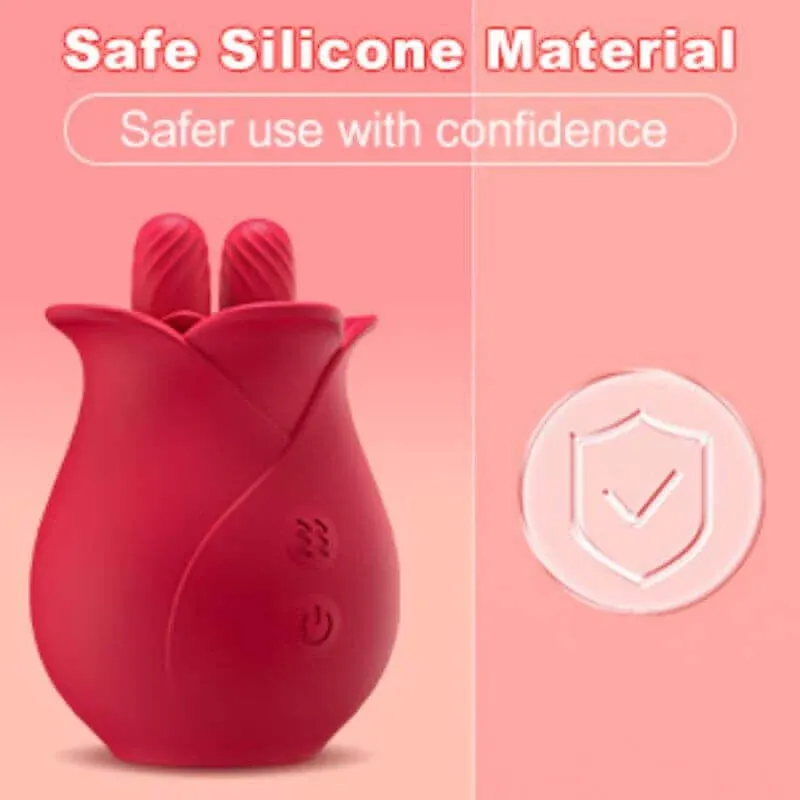 Roselle Clover rose toy — full product view showing its shape and controls