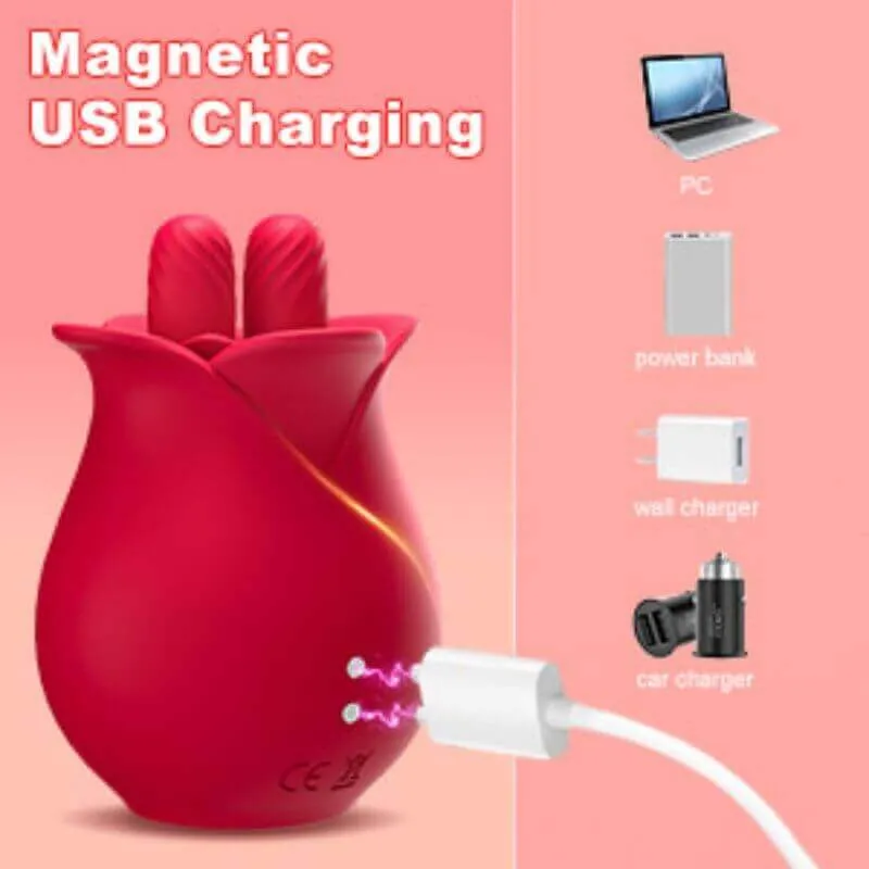 Roselle Clover rose toy — full product view showing its shape and controls