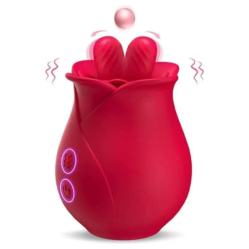Roselle Clover rose toy — full product view showing its shape and controls