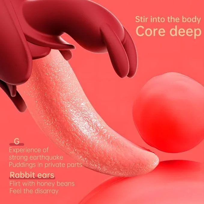Roselle Cradle Rose Contact Vibrator — close-up of textured tongue-style surface
