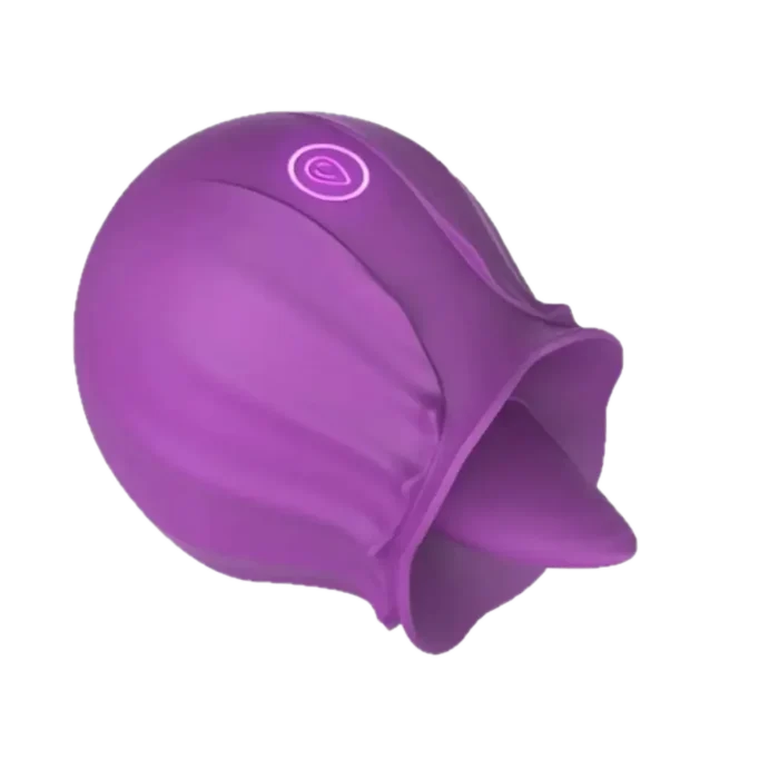 Roselle Disc Rose Tongue Disc Vibrator — purple petal-shaped rose