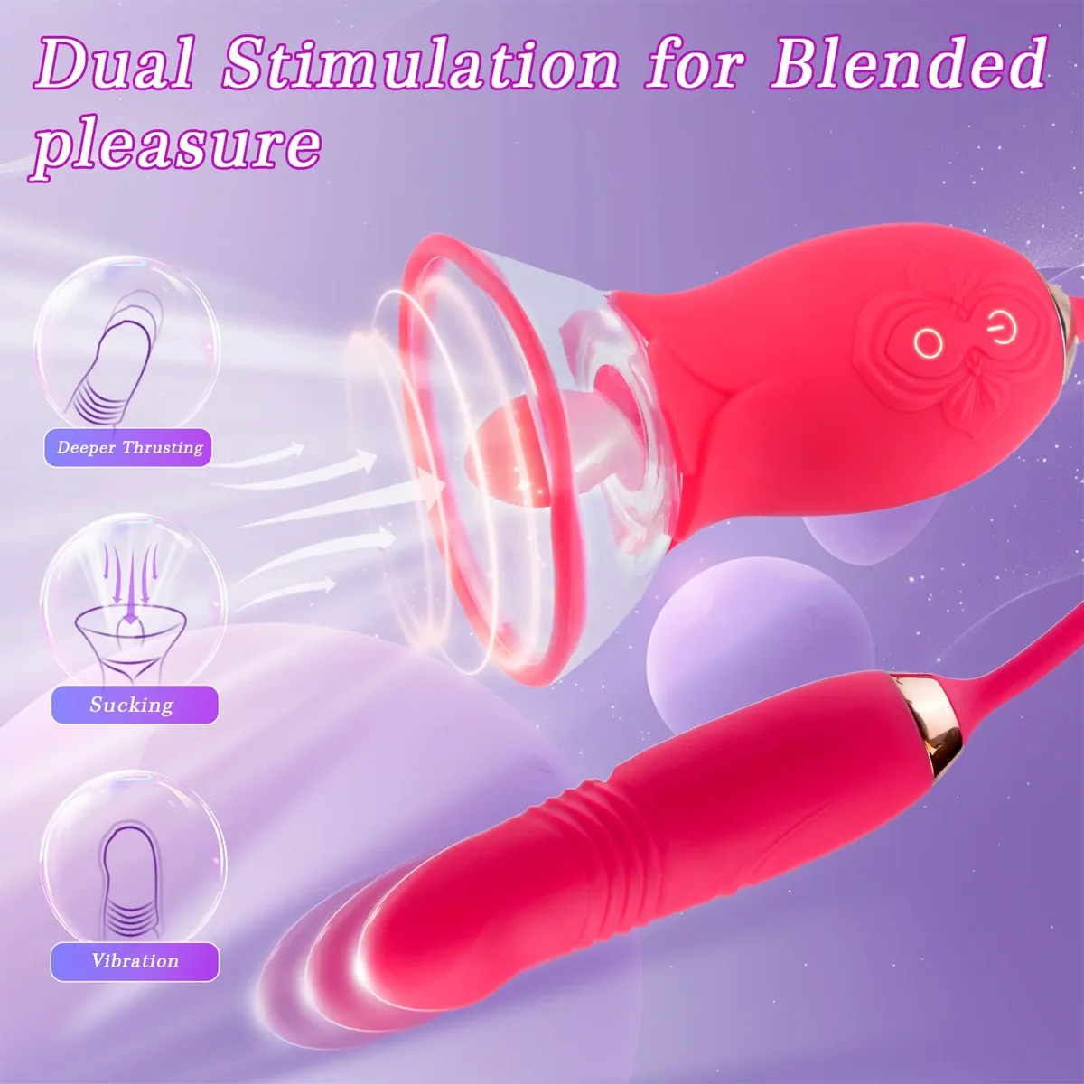Roselle Dome Rose Cup Thrusting Set — cup attachment and shaft profile