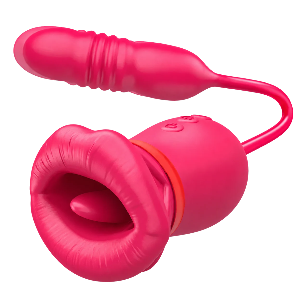 Roselle Embrace with a wide rose opening and connected shaft, isolated product view