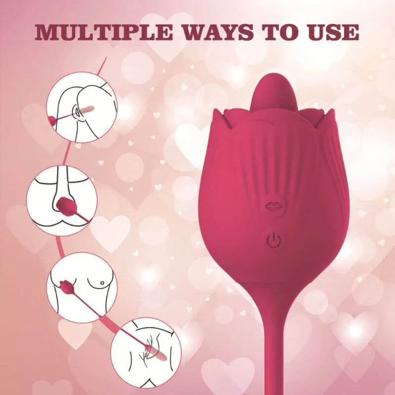 Roselle Extend rose toy — rose-shaped device with connected secondary contact