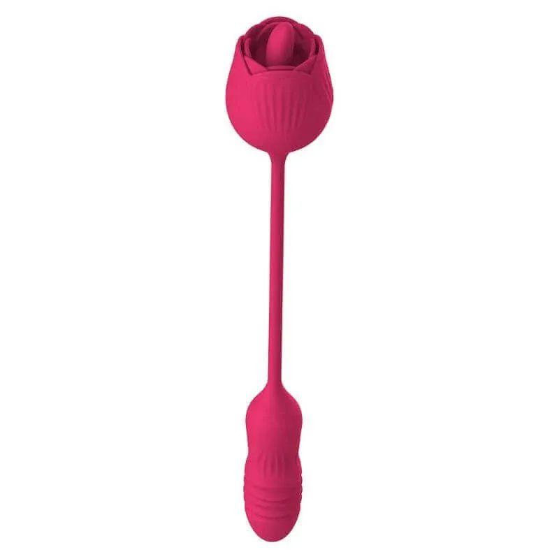 Roselle Extend rose toy — rose-shaped device with connected secondary contact