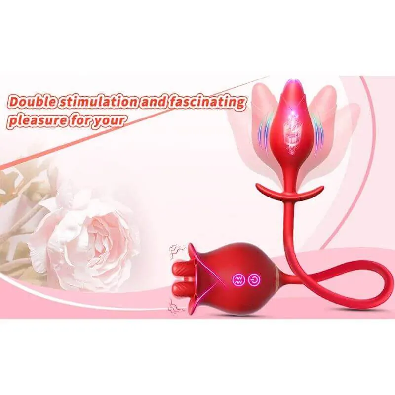 Roselle Fuse rose toy — rose-shaped device with connected secondary contact