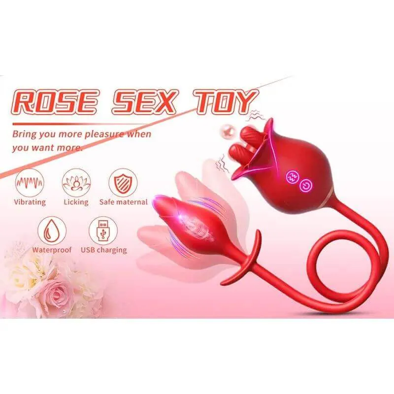 Roselle Fuse rose toy — rose-shaped device with connected secondary contact