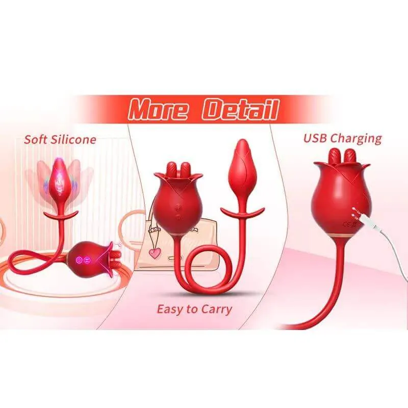 Roselle Fuse rose toy — rose-shaped device with connected secondary contact
