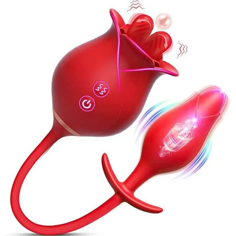 Roselle Fuse rose toy — rose-shaped device with connected secondary contact