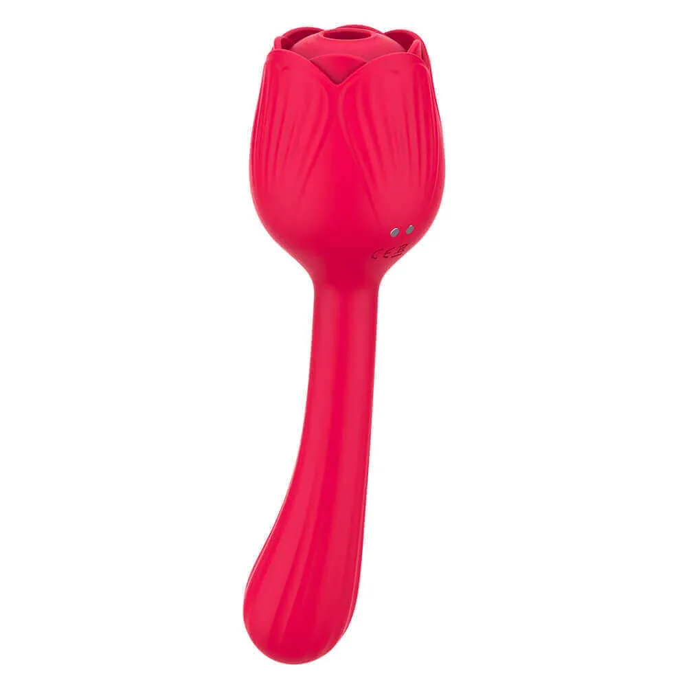 Roselle Leaf Rose Suction Wand — rear view of curved handle