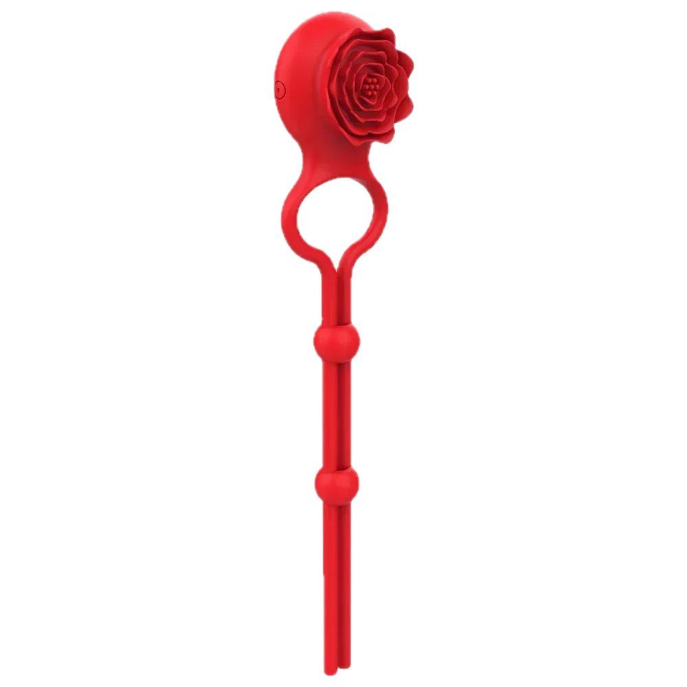Roselle Loop Adjustable Rose Ring Vibrator