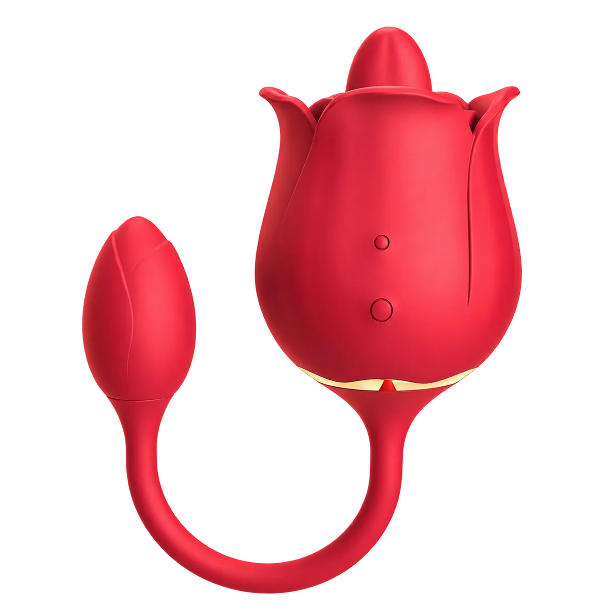 Roselle Luna rose toy — rose-shaped device with connected secondary contact