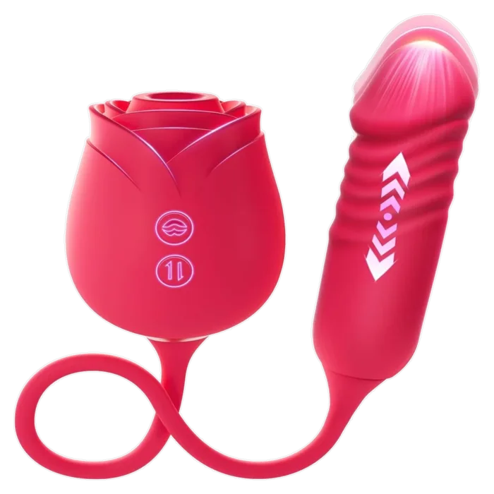 Roselle Motion with a rose suction head and connected shaft, isolated product view