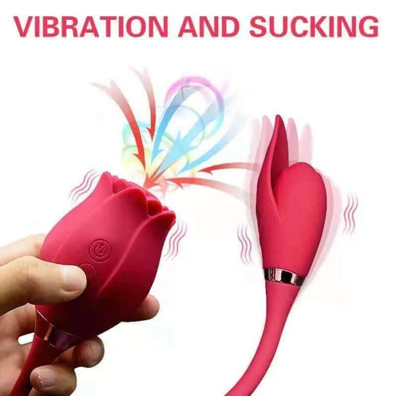 Roselle Muse rose toy — rose-shaped device with connected secondary contact