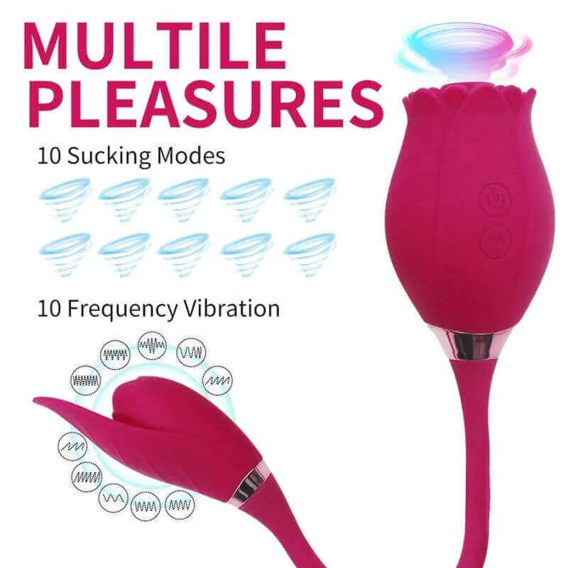 Roselle Muse rose toy — rose-shaped device with connected secondary contact