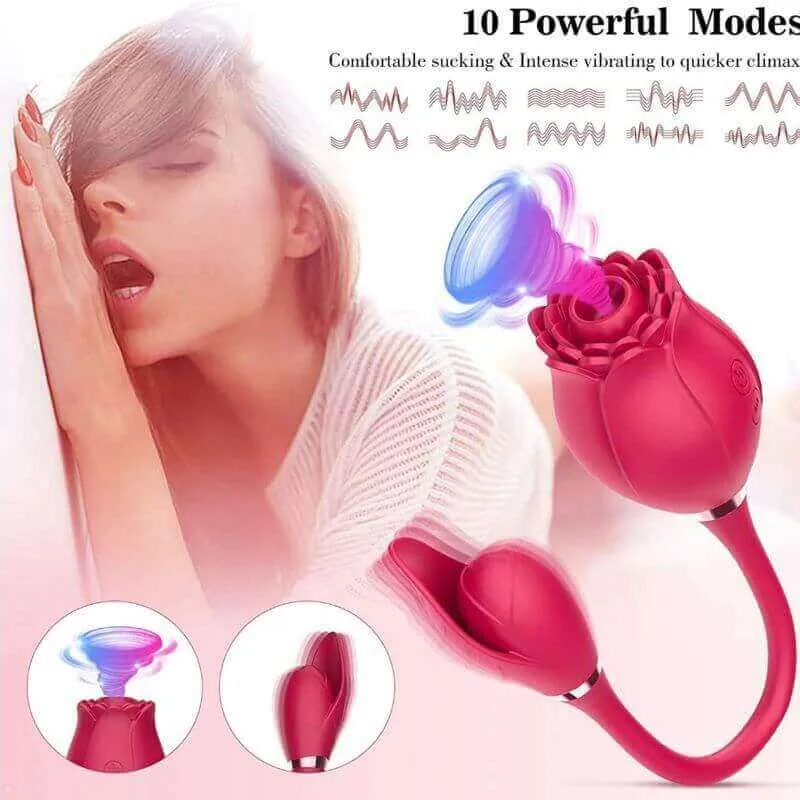 Roselle Muse rose toy — rose-shaped device with connected secondary contact
