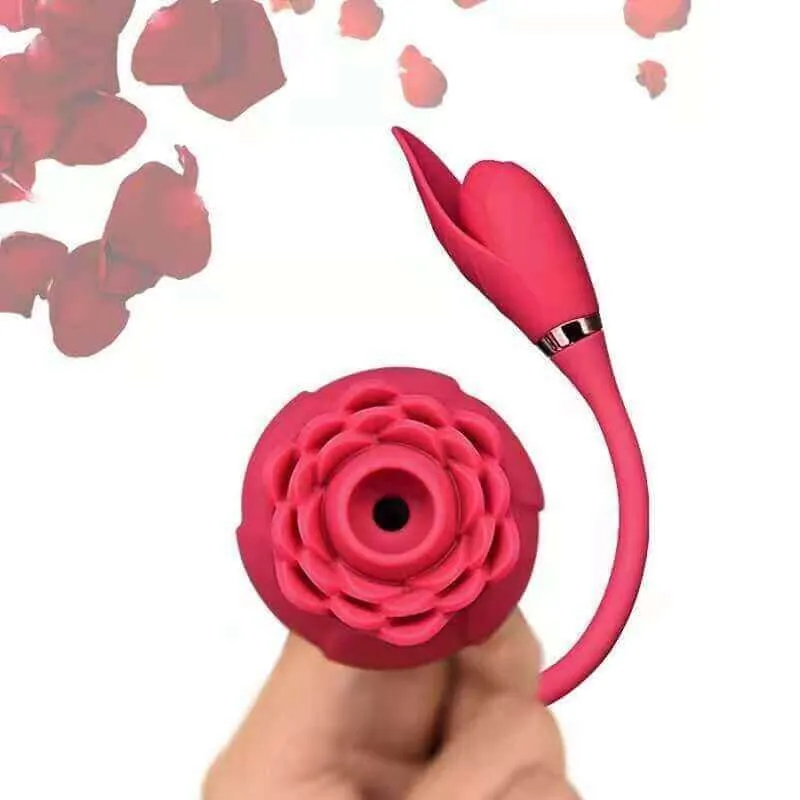 Roselle Muse rose toy — rose-shaped device with connected secondary contact