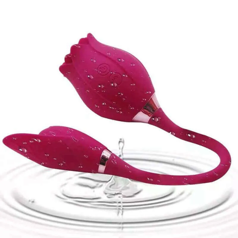 Roselle Muse rose toy — rose-shaped device with connected secondary contact