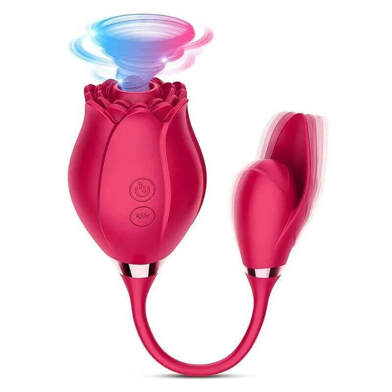 Roselle Muse rose toy — rose-shaped device with connected secondary contact