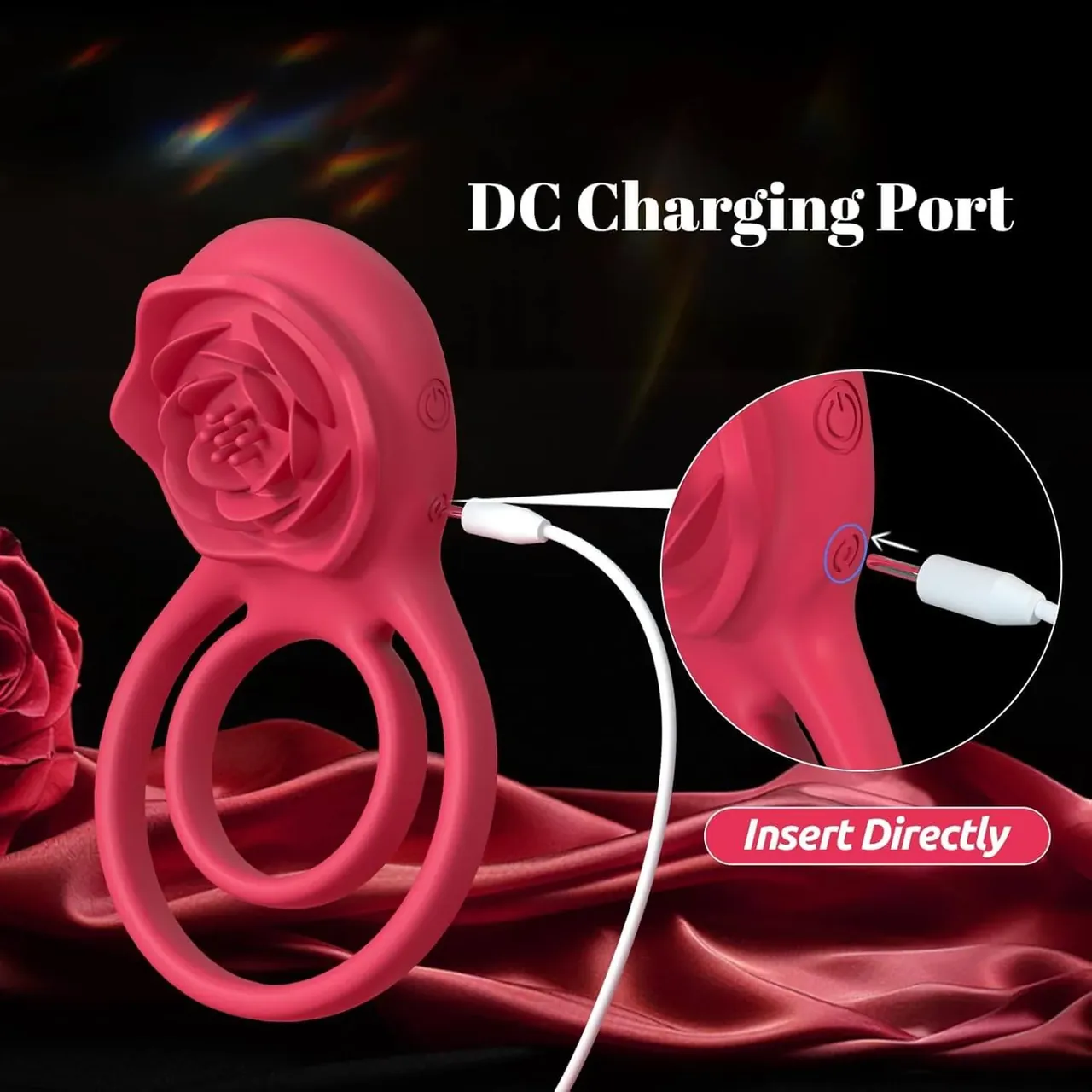 Roselle Pair rose toy — full product view showing its shape and controls