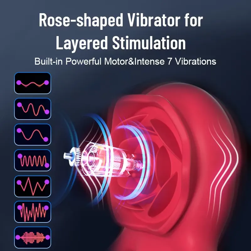 Roselle Pair rose toy — full product view showing its shape and controls