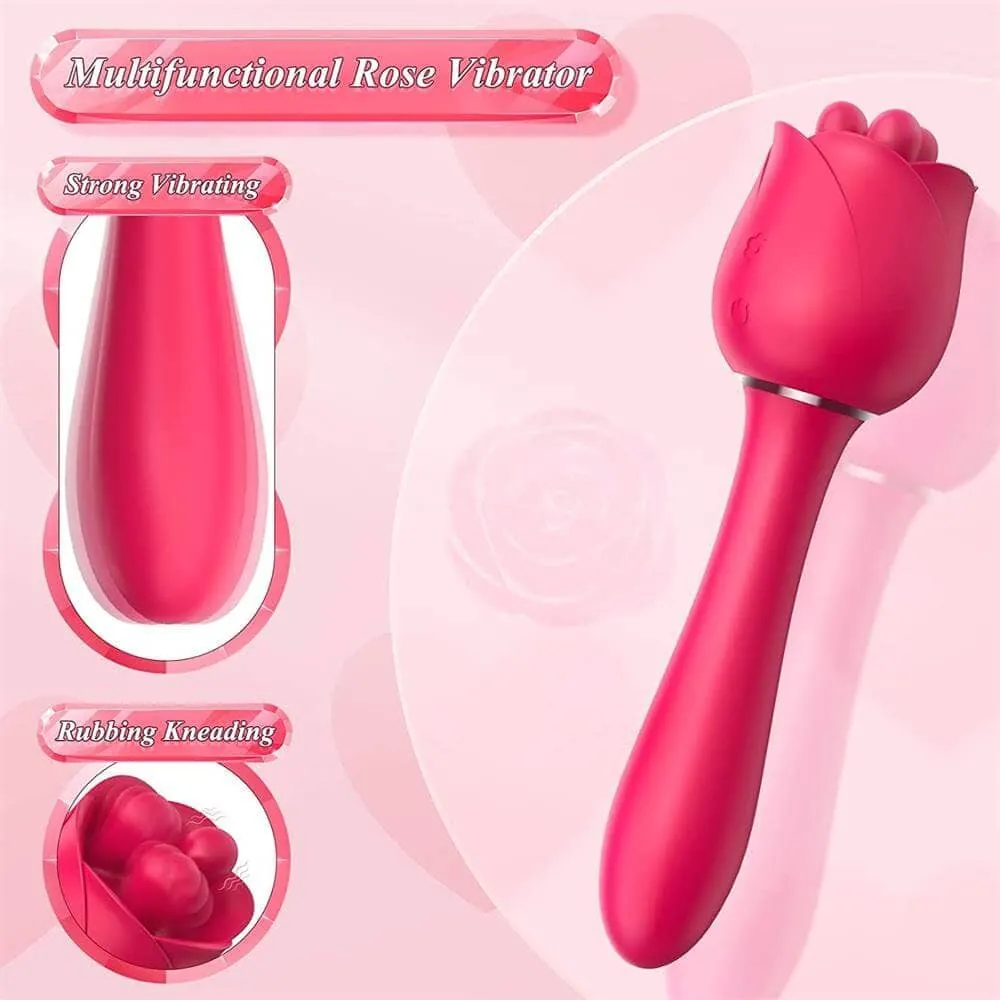 Roselle Paw rose toy — full product view showing its shape and controls