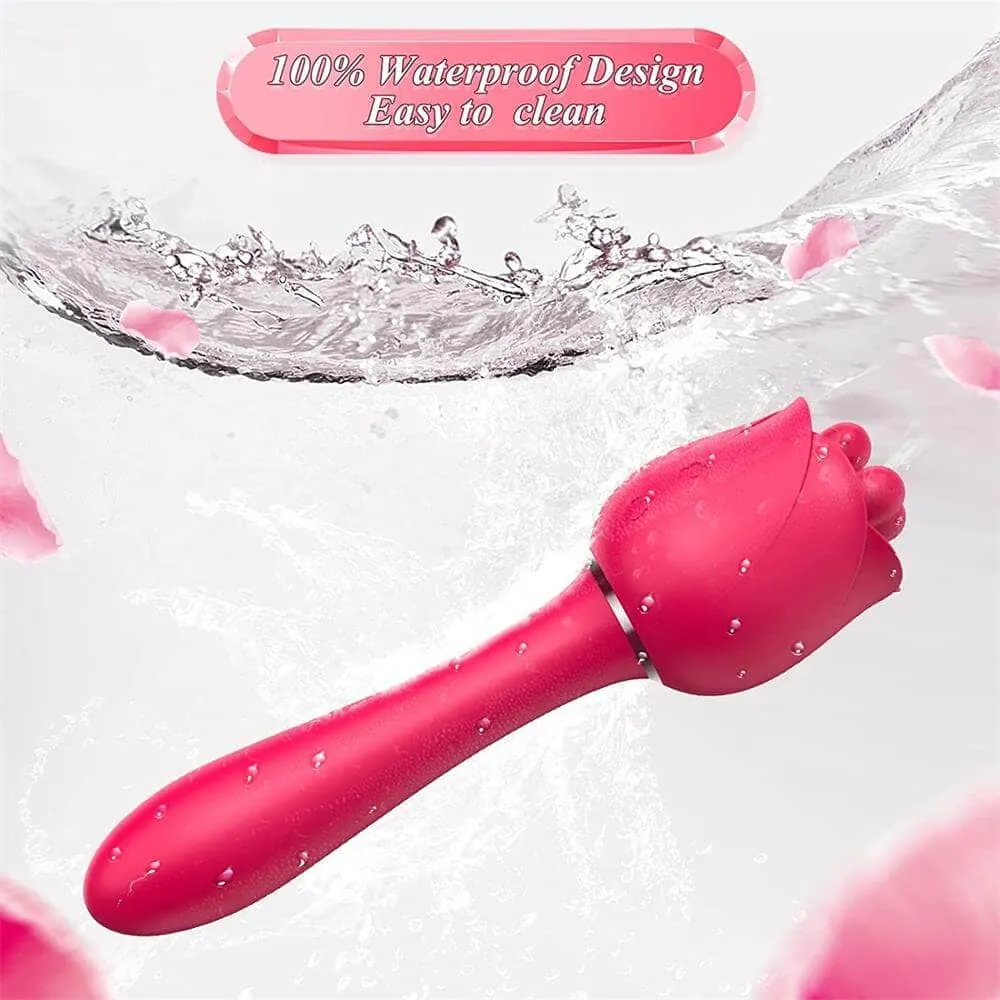 Roselle Paw rose toy — full product view showing its shape and controls
