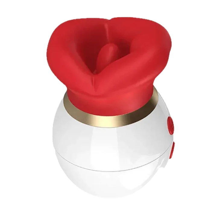Roselle Pebble Rose Tongue and Suction Toy — front product view