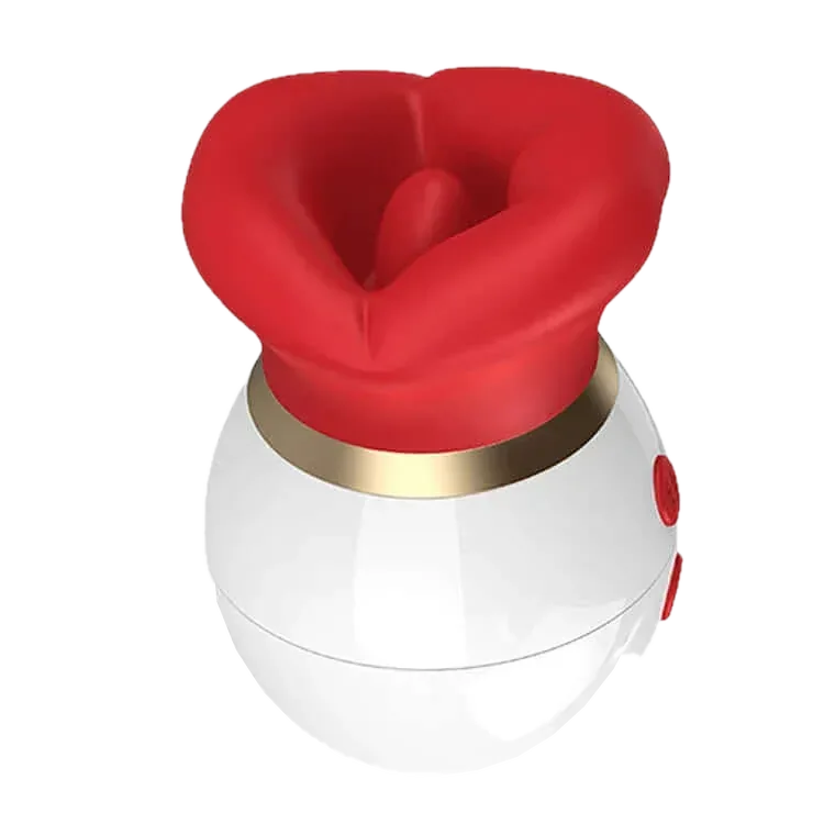 Roselle Pebble Rose Tongue and Suction Toy
