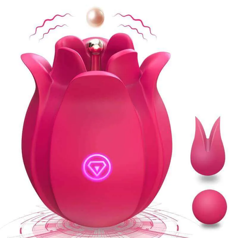 Roselle Pinpoint rose toy — full product view showing its shape and controls
