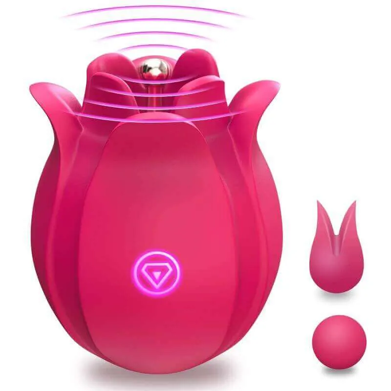 Roselle Pinpoint rose toy — full product view showing its shape and controls