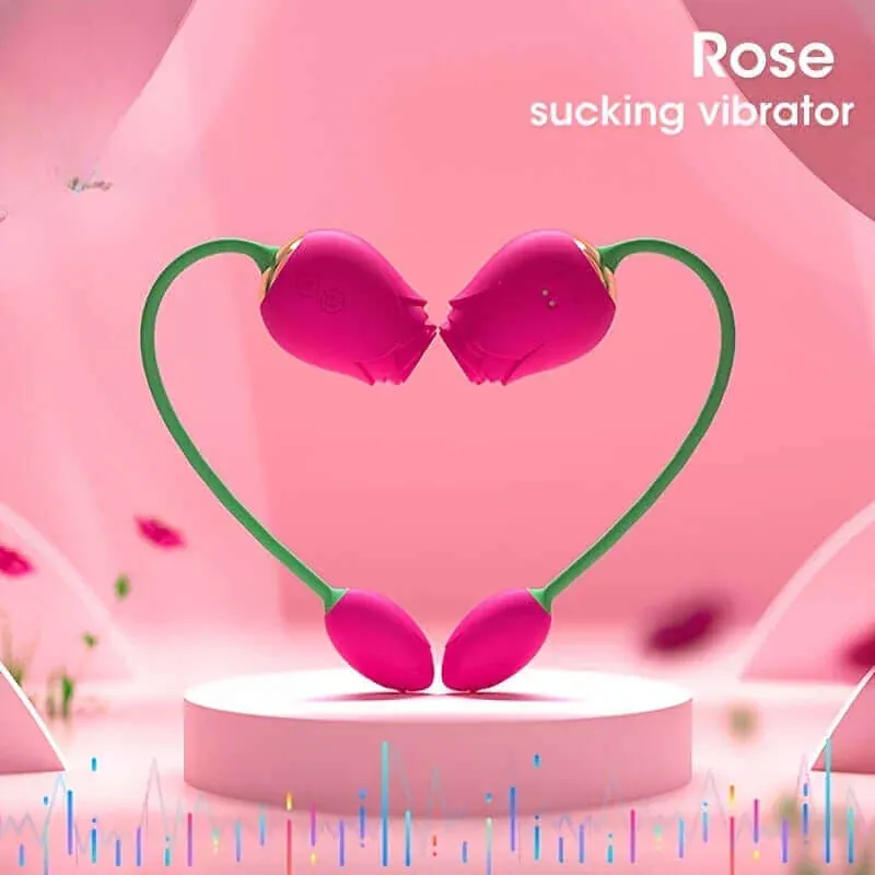 Roselle Poppy rose toy — rose-shaped device with connected secondary contact