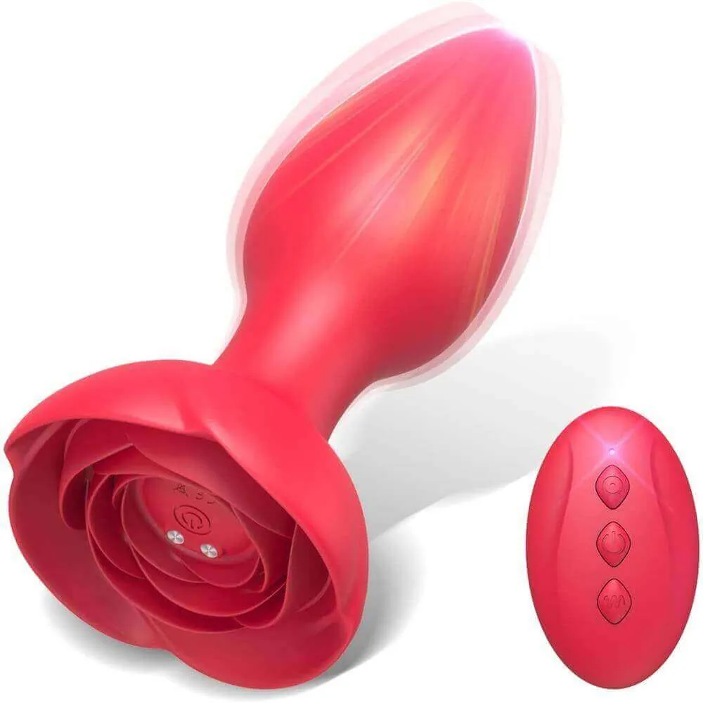 Roselle Reverie rose toy — rose-base tapered body with remote