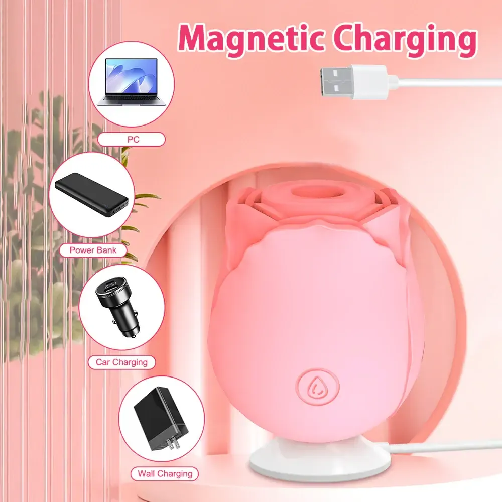 Roselle Bloom rose toy — full product view showing its shape and controls