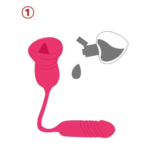 Roselle Embrace rose toy — full product view showing its shape and controls
