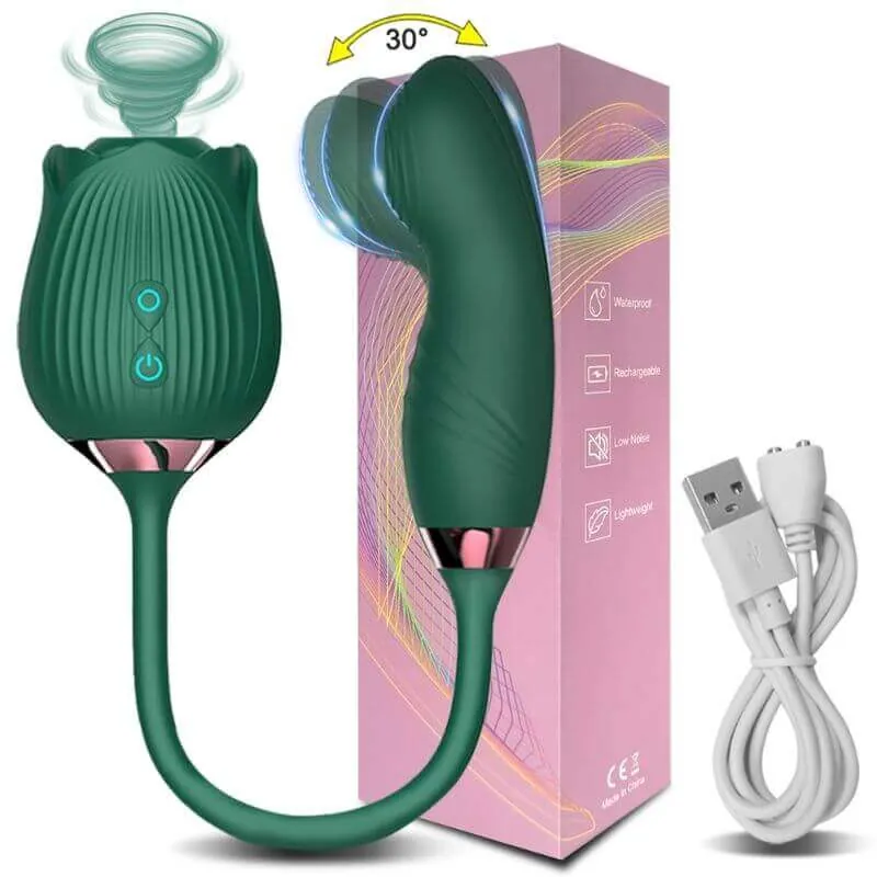 Roselle Verso rose toy — rose-shaped device with connected secondary contact